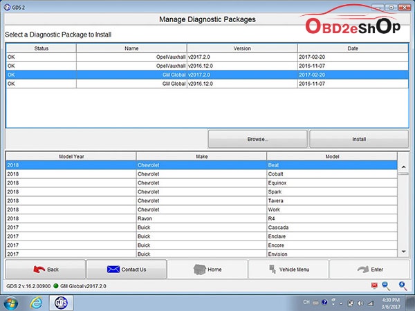 how to install gm mdi manager software